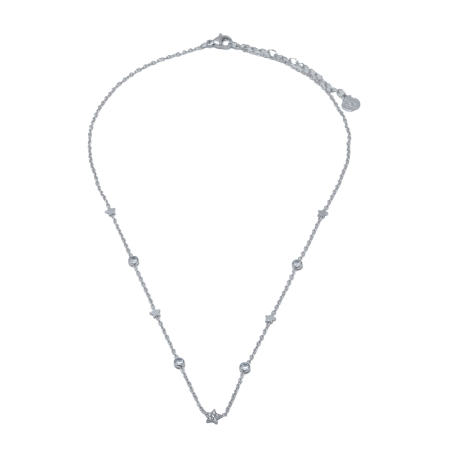 COLLAR ZO11653N PLATEADO ACERO INOXIDABLE