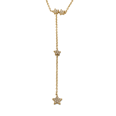 COLLAR ZO12127N DORADO ACERO INOXIDABLE 2D16