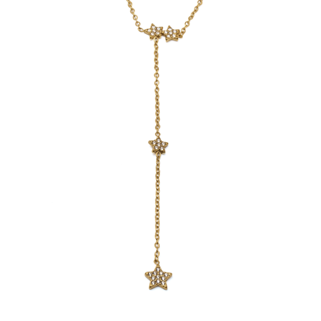 COLLAR ZO12127N DORADO ACERO INOXIDABLE 2D16