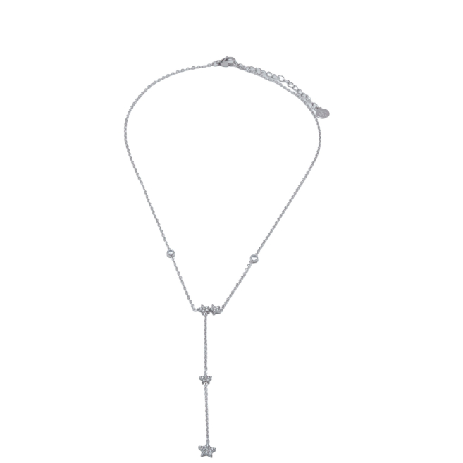 COLLAR ZO12127N PLATEADO ACERO INOXIDABLE 2D16