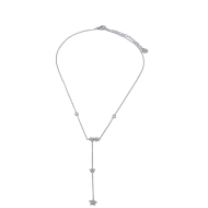 COLLAR ZO12127N PLATEADO ACERO INOXIDABLE 2D16