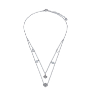 COLLAR ZO15127N PLATEADO ACERO INOXIDABLE