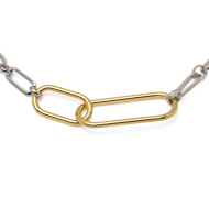 COLLAR ZO14191N BICOLOR ACERO INOXIDABLE 2D49