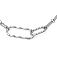 COLLAR ZO14191N PLATEADO ACERO INOXIDABLE 2D57