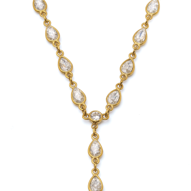 COLLAR ZO13009N DORADO ACERO INOXIDABLE 2D17