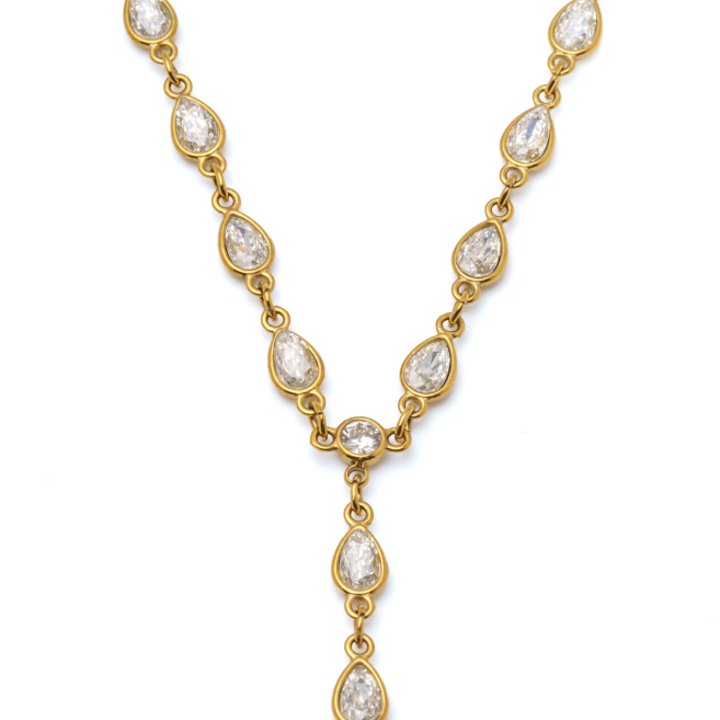 COLLAR ZO13009N DORADO ACERO INOXIDABLE 2D17