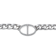 COLLAR ZO15582N PLATEADO ACERO INOXIDABLE 2D54