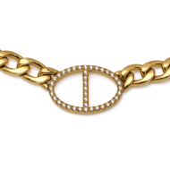 COLLAR ZO15582N DORADO ACERO INOXIDABLE 2D54