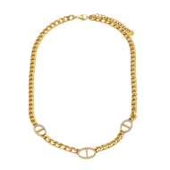 COLLAR ZO15582N DORADO ACERO INOXIDABLE 2D54