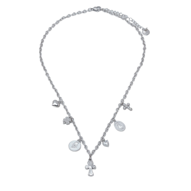 COLLAR ZO15929N PLATEADO ACERO INOXIDABLE 2D25