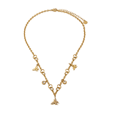 COLLAR ZO15745N DORADO ACERO INOXIDABLE 2D48
