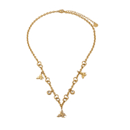 COLLAR ZO15745N DORADO ACERO INOXIDABLE 2D48