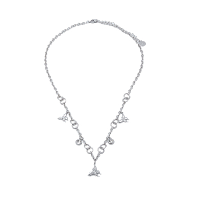COLLAR ZO15745N PLATEADO ACERO INOXIDABLE 2D48