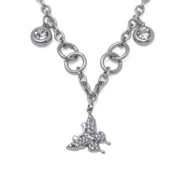 COLLAR ZO15745N PLATEADO ACERO INOXIDABLE 2D48
