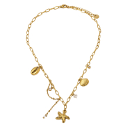 COLLAR ZO15665N DORADO ACERO INOXIDABLE