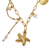 COLLAR ZO15665N DORADO ACERO INOXIDABLE