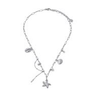 COLLAR ZO15665N PLATEADO ACERO INOXIDABLE