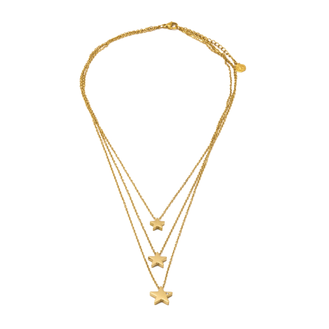 COLLAR ZO3657N DORADO ACERO INOXIDABLE 2D18