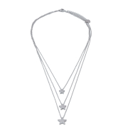 COLLAR ZO3657N PLATEADO ACERO INOXIDABLE 2D18