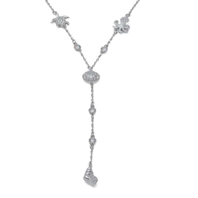 COLLAR ZO15213N PLATEADO ACERO INOXIDABLE 2D42