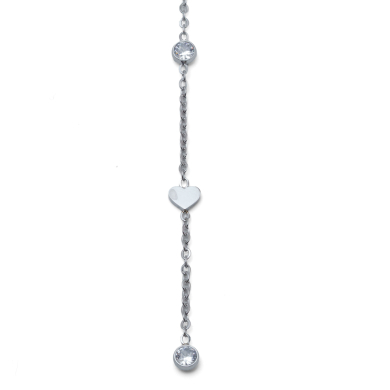 COLLAR ZO11514N PLATEADO ACERO INOXIDABLE 2D17