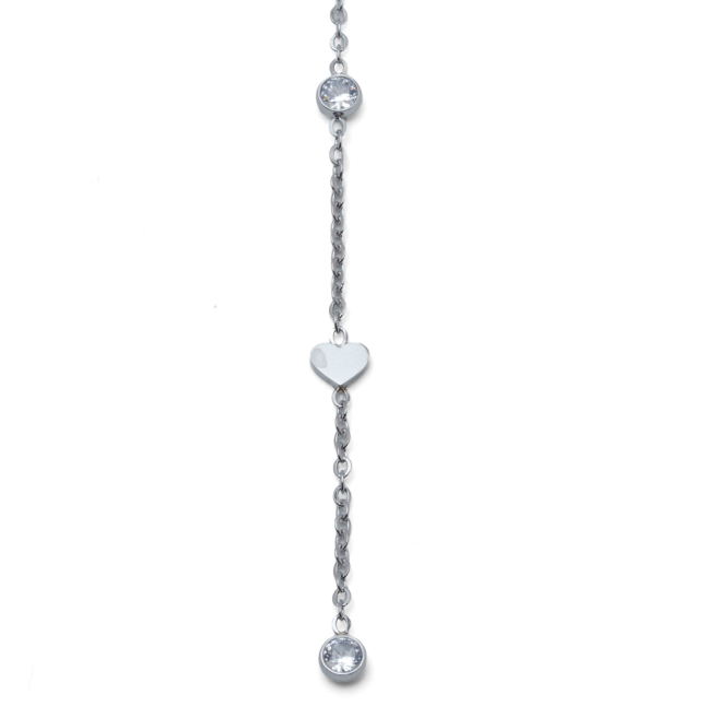 COLLAR ZO11514N PLATEADO ACERO INOXIDABLE 2D17
