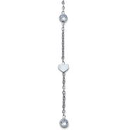 COLLAR ZO11514N PLATEADO ACERO INOXIDABLE 2D17