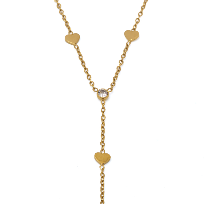 COLLAR ZO11514N DORADO ACERO INOXIDABLE 2D17