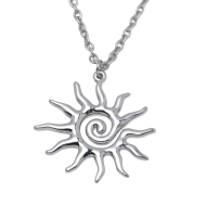 COLLAR ZO14428N PLATEADO ACERO INOXIDABLE 2D35