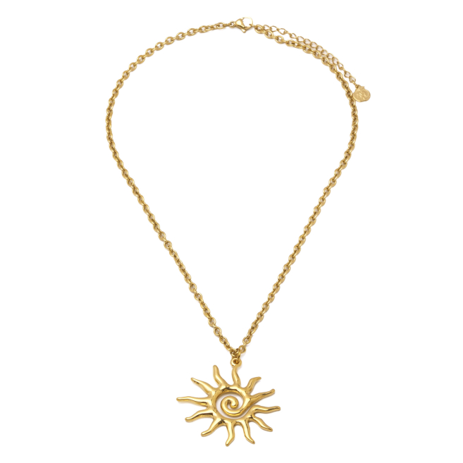 COLLAR ZO14428N DORADO ACERO INOXIDABLE 2D35