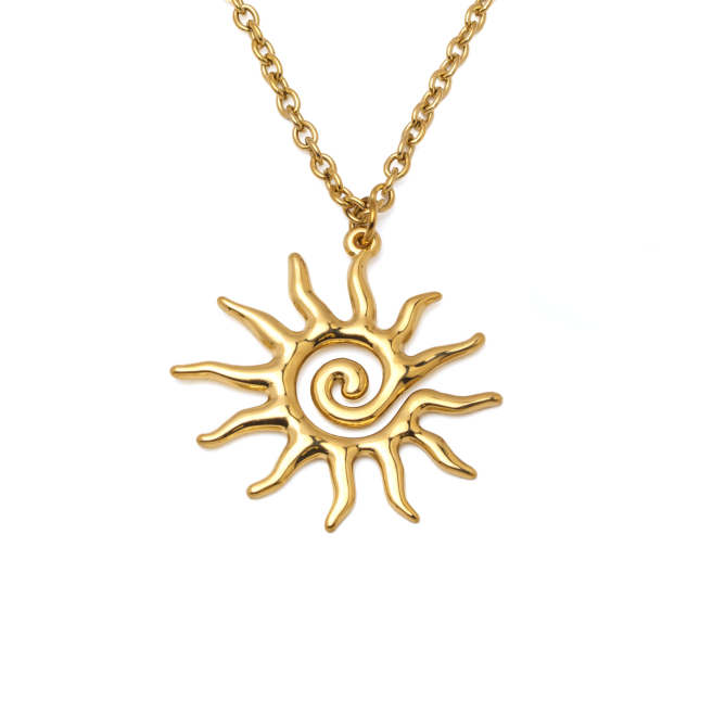 COLLAR ZO14428N DORADO ACERO INOXIDABLE 2D35