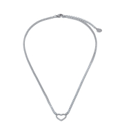 COLLAR ZO11833N PLATEADO ACERO INOXIDABLE 2D17