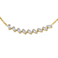 COLLAR ZO15435N DORADO BLANCO ACERO INOXIDABLE E59
