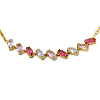 COLLAR ZO15435N DORADO ROSA ACERO INOXIDABLE E59
