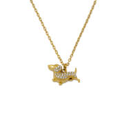 COLLAR ZO15874N DORADO ACERO INOXIDABLE 2D31