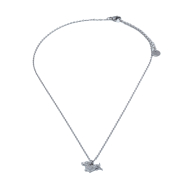 COLLAR ZO15874N PLATEADO ACERO INOXIDABLE 2D31