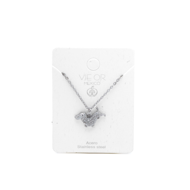 COLLAR ZO15874N PLATEADO ACERO INOXIDABLE 2D31