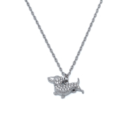 COLLAR ZO15874N PLATEADO ACERO INOXIDABLE 2D31