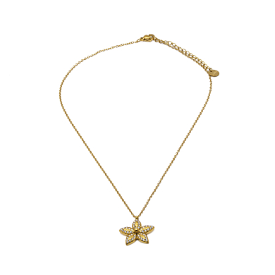 COLLAR ZO15396N DORADO ACERO INOXIDABLE 2D31