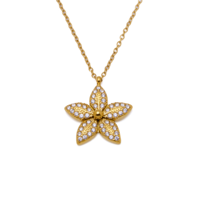 COLLAR ZO15396N DORADO ACERO INOXIDABLE 2D31