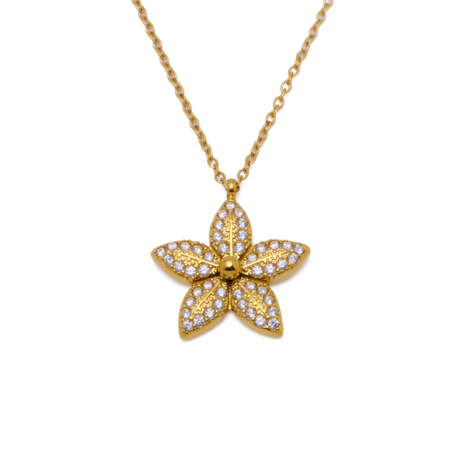 COLLAR ZO15396N DORADO ACERO INOXIDABLE 2D31