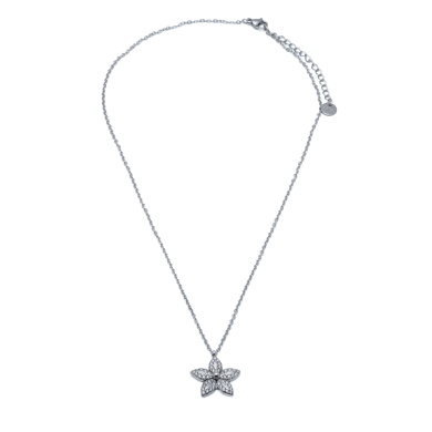 COLLAR ZO15396N PLATEADO ACERO INOXIDABLE 2D31