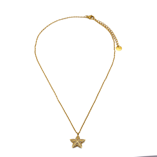 COLLAR ZO15414N DORADO ACERO INOXIDABLE 2D31