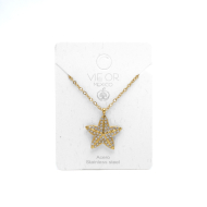 COLLAR ZO15414N DORADO ACERO INOXIDABLE 2D31