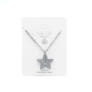 COLLAR ZO15414N PLATEADO ACERO INOXIDABLE 2D31