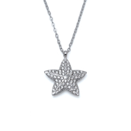 COLLAR ZO15414N PLATEADO ACERO INOXIDABLE 2D31