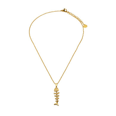 COLLAR ZO11574N DORADO ACERO INOXIDABLE 2D31