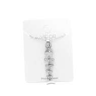 COLLAR ZO11574N PLATEADO ACERO INOXIDABLE 2D31