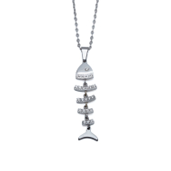 COLLAR ZO11574N PLATEADO ACERO INOXIDABLE 2D31