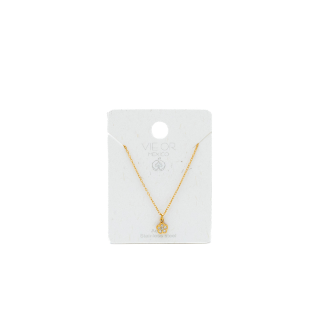 COLLAR ZO8352N DORADO ACERO INOXIDABLE 2D21
